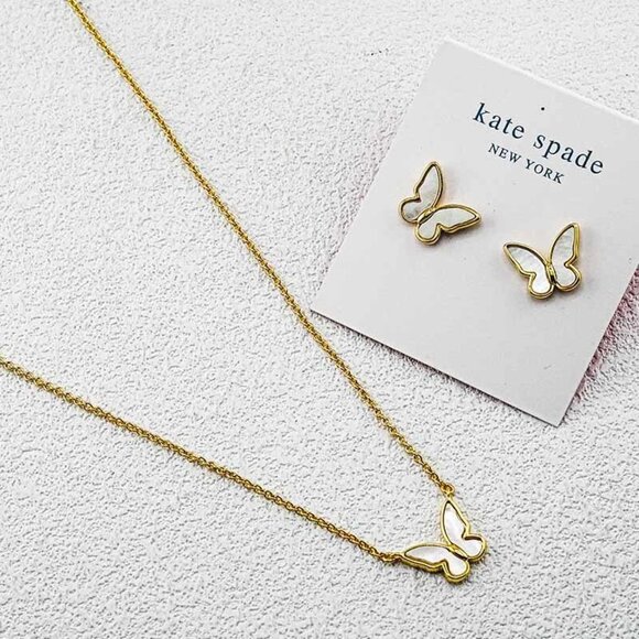 Kate Spade Butterfly Earring and Necklace Set - Picture 5 of 5